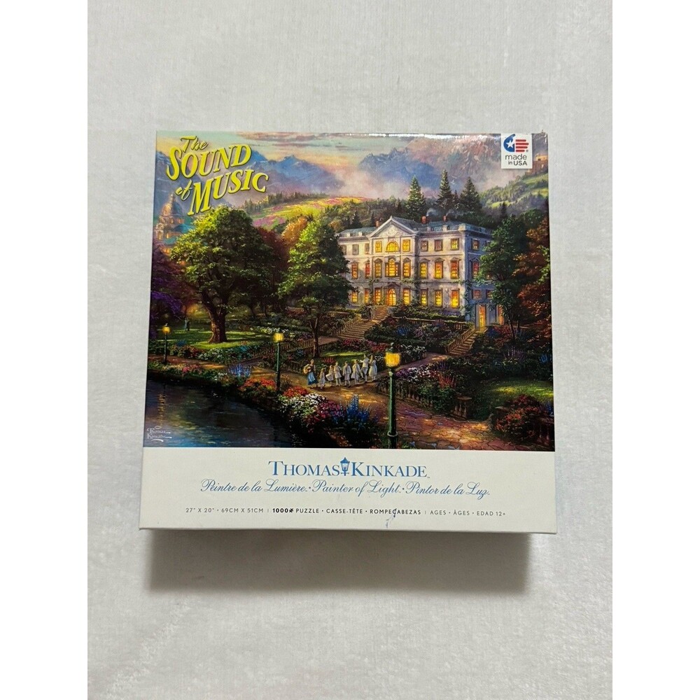 The Sound of Music Thomas Kinkade 1000 Piece Puzzle 27" X 20" 2014 Ceaco